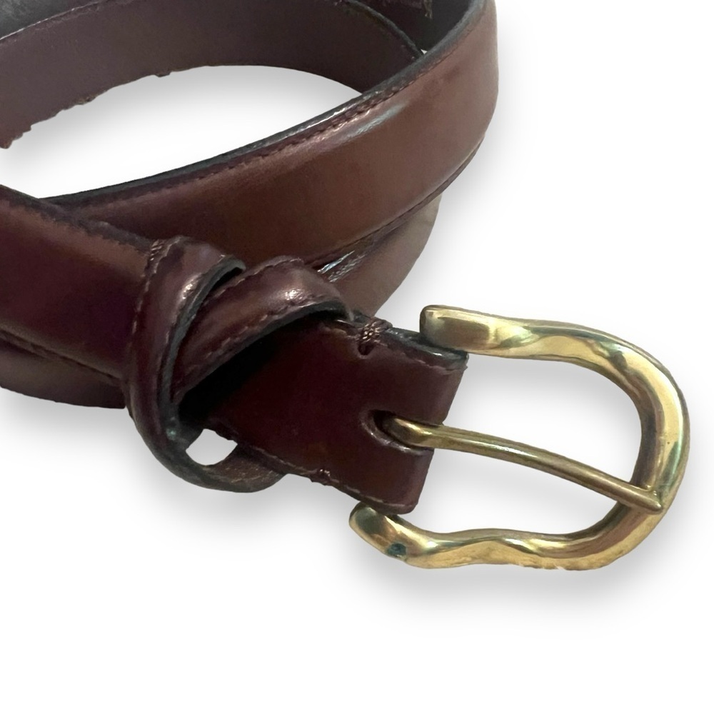 Kenneth Cole New York Brown Italian Leather Belt 40